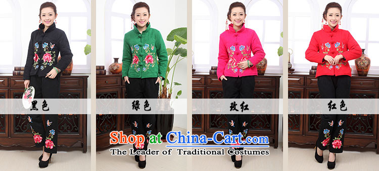 Ice rain dress for winter 2015 New Stylish retro embroidery XL Tang Gown of ethnic Cotton, linen/cotton jacket girl in serving red T-shirt XXXL picture, prices, brand platters! The elections are supplied in the national character of distribution, so action, buy now enjoy more preferential! As soon as possible.