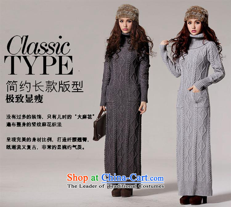 Large autumn and winter joryaxuan female thick high collar kit and retro-ceiling extra long, twist sweater dresses light gray M picture, prices, brand platters! The elections are supplied in the national character of distribution, so action, buy now enjoy more preferential! As soon as possible.