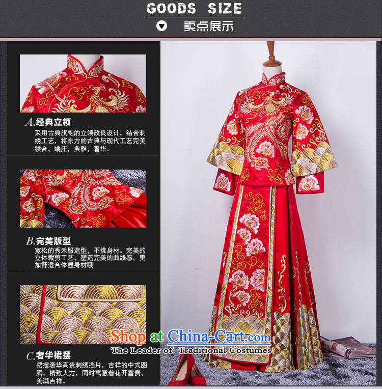 Ferrara Soo kimono 2015 new bride photo marriage wedding gown dress qipao Chinese Fung Sau Wo service through Mudan girls A M pictures, prices, brand platters! The elections are supplied in the national character of distribution, so action, buy now enjoy more preferential! As soon as possible.
