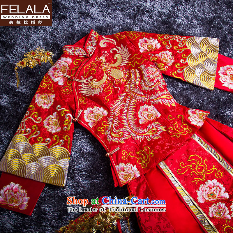 Ferrara Soo kimono 2015 new bride photo marriage wedding gown dress qipao Chinese Fung Sau Wo service through Mudan girls A M