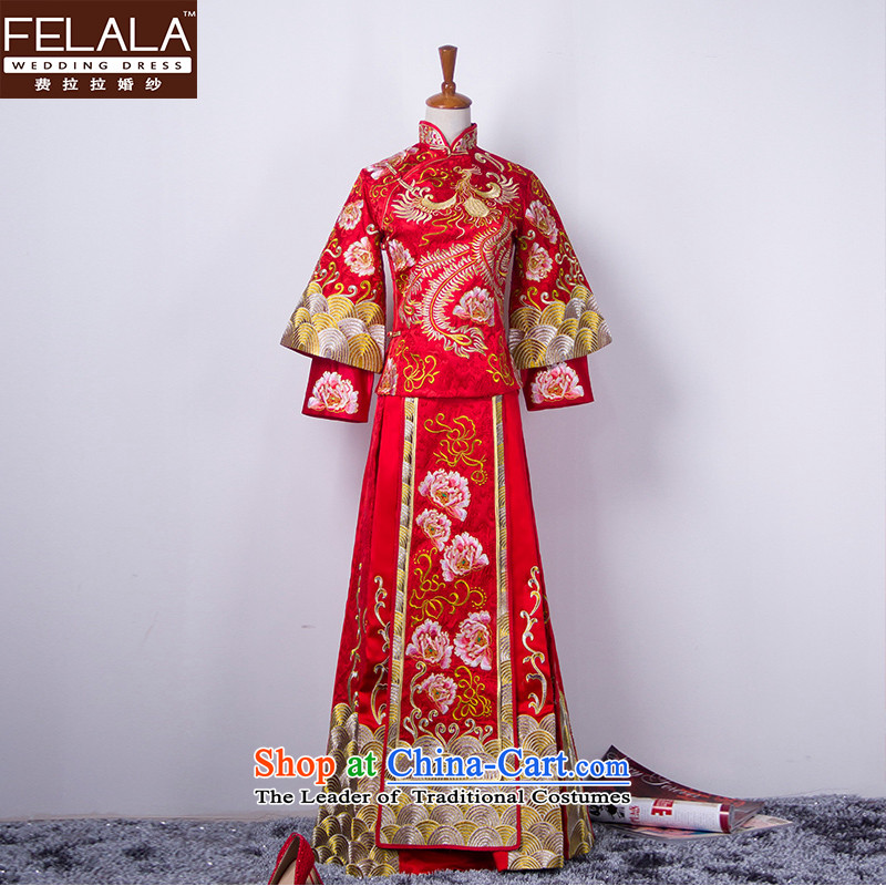 Ferrara Soo kimono 2015 new bride photo marriage wedding gown dress qipao Chinese Fung Sau Wo service through Mudan girls A M Ferrara wedding (FELALA) , , , shopping on the Internet