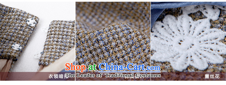 The Butterfly Lovers autumn 2015 new long-sleeved improved stylish cheongsam dress elegant Chinese long of daily fine of Qipao apricot color L photo, prices, brand platters! The elections are supplied in the national character of distribution, so action, buy now enjoy more preferential! As soon as possible.