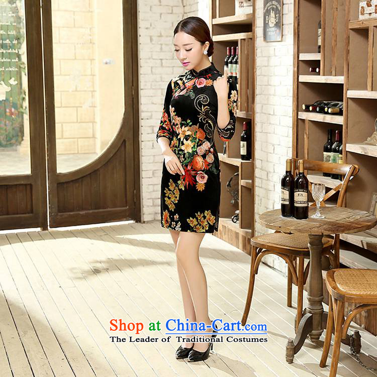 In accordance with the love in a trendy new of Chinese women of ethnic improved collar elegant poster short of Sau San Tong 7 to replace the old qipao cuff /TD0056# figure M picture, prices, brand platters! The elections are supplied in the national character of distribution, so action, buy now enjoy more preferential! As soon as possible.