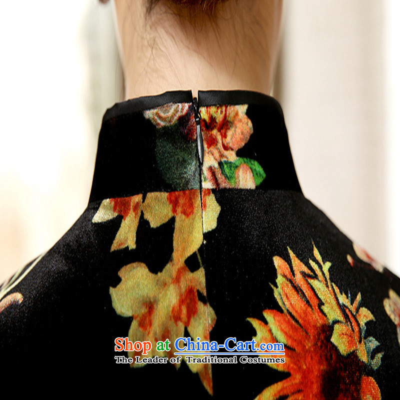 In accordance with the love in a trendy new of Chinese women of ethnic improved collar elegant poster short of Sau San Tong 7 to replace the old qipao cuff /TD0056# figure in love L M , , , shopping on the Internet