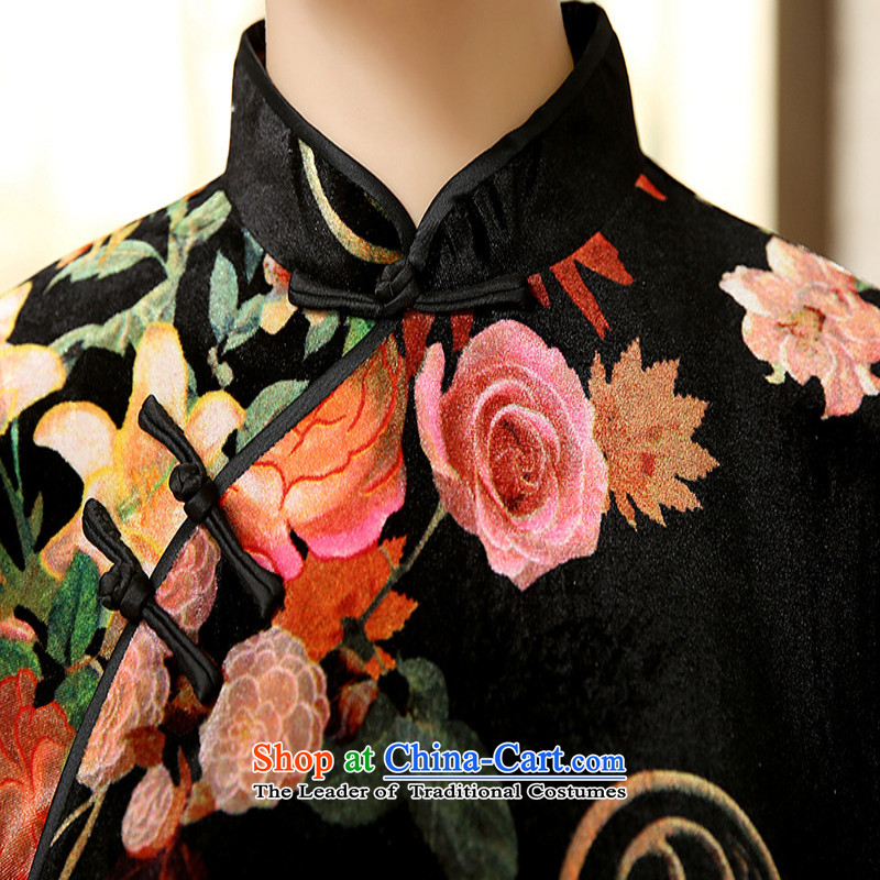 In accordance with the love in a trendy new of Chinese women of ethnic improved collar elegant poster short of Sau San Tong 7 to replace the old qipao cuff /TD0056# figure in love L M , , , shopping on the Internet