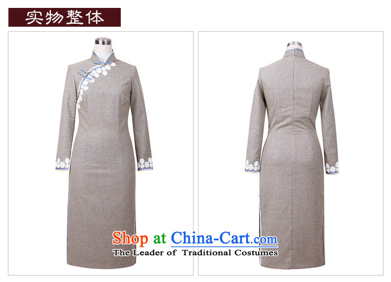 The Butterfly Lovers autumn 2015 new long-sleeved improved stylish cheongsam dress elegant Chinese long of daily fine of Qipao apricot S picture, prices, brand platters! The elections are supplied in the national character of distribution, so action, buy now enjoy more preferential! As soon as possible.