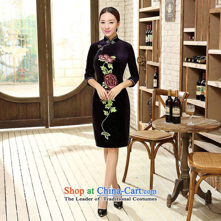 In accordance with the love in a trendy new for women retro ethnic improved Mock-neck Sau San 7 Cuff Tang dynasty qipao /TD0057# ancient -B purple S picture, prices, brand platters! The elections are supplied in the national character of distribution, so action, buy now enjoy more preferential! As soon as possible.