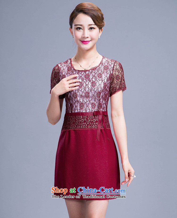 Shop 2015, Ya-ting of older women's new spring and autumn replacing dresses two kits middle-aged moms replacing temperament kit skirt wine red 3XL picture, prices, brand platters! The elections are supplied in the national character of distribution, so action, buy now enjoy more preferential! As soon as possible.