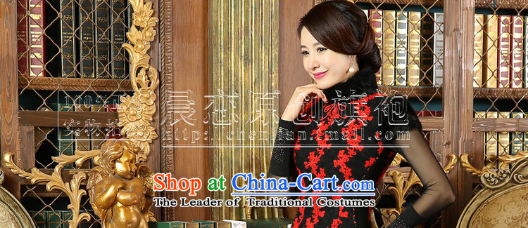 Land 2015 autumn and winter morning new stylish retro improvement of daily rabbit hair collar short of qipao? vest skirt red woolen XL Photo, prices, brand platters! The elections are supplied in the national character of distribution, so action, buy now enjoy more preferential! As soon as possible.