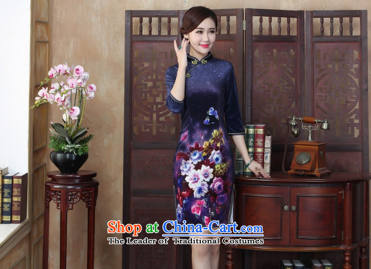 The classic 2015 winter clothing qipao stylish 7 to the improvement of the day-to-day cuff cheongsam dress, large retro large L package returning pictures, prices, brand platters! The elections are supplied in the national character of distribution, so action, buy now enjoy more preferential! As soon as possible.