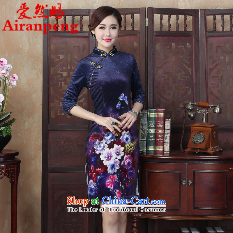 The classic 2015 winter clothing qipao stylish 7 to the improvement of the day-to-day cuff cheongsam dress, large retro large L package returning pictures, prices, brand platters! The elections are supplied in the national character of distribution, so action, buy now enjoy more preferential! As soon as possible.