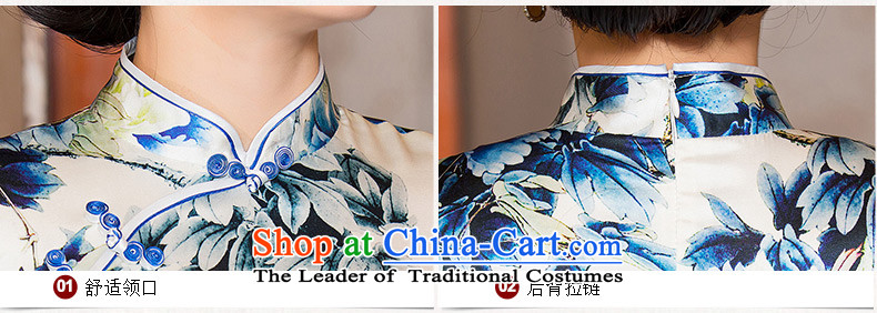 The Hon Audrey Eu Yuet-white heavy 歆 Silk Cheongsam with sauna Silk Cheongsam autumn skirt the new double retro improved cheongsam dress in female Cuff Color Picture S pictures HY6085, prices, brand platters! The elections are supplied in the national character of distribution, so action, buy now enjoy more preferential! As soon as possible.