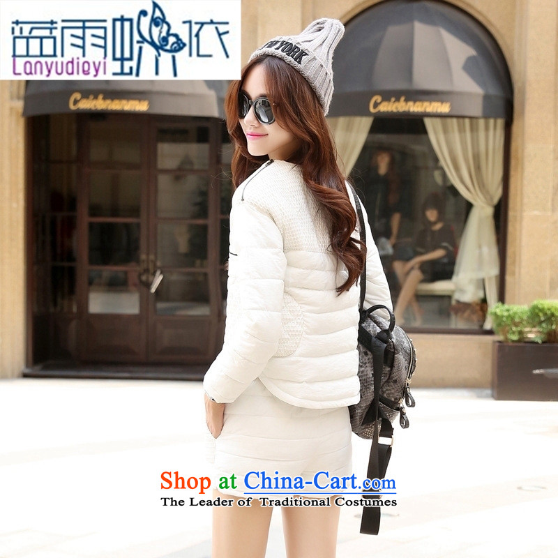 Ya-ting shop 2015 winter clothing Korean ladies' pants with two-piece BHCNL1506 White M Blue rain butterfly according to , , , shopping on the Internet