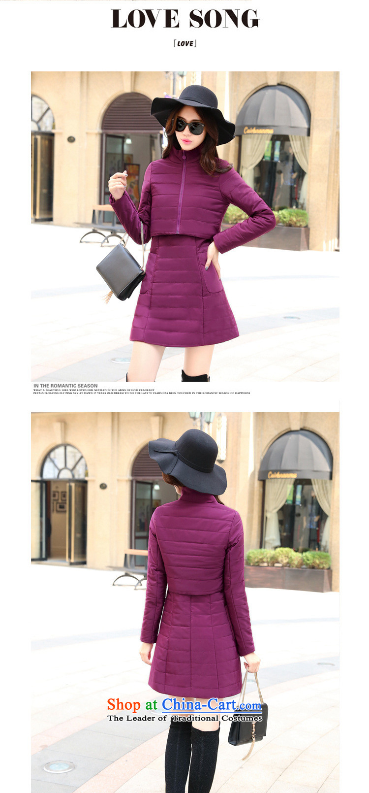 Ms Rebecca Pun stylish shops 2015 winter clothing Korean Female dress with two kits BHCNL8655 PURPLE XXL picture, prices, brand platters! The elections are supplied in the national character of distribution, so action, buy now enjoy more preferential! As soon as possible.