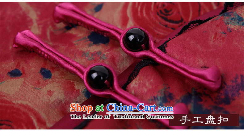The Butterfly Lovers 2015 autumn and winter of ethnic, Tang blouses improved silk and cotton yarn folder cloud of incense qipao shirt suit L picture, prices, brand platters! The elections are supplied in the national character of distribution, so action, buy now enjoy more preferential! As soon as possible.