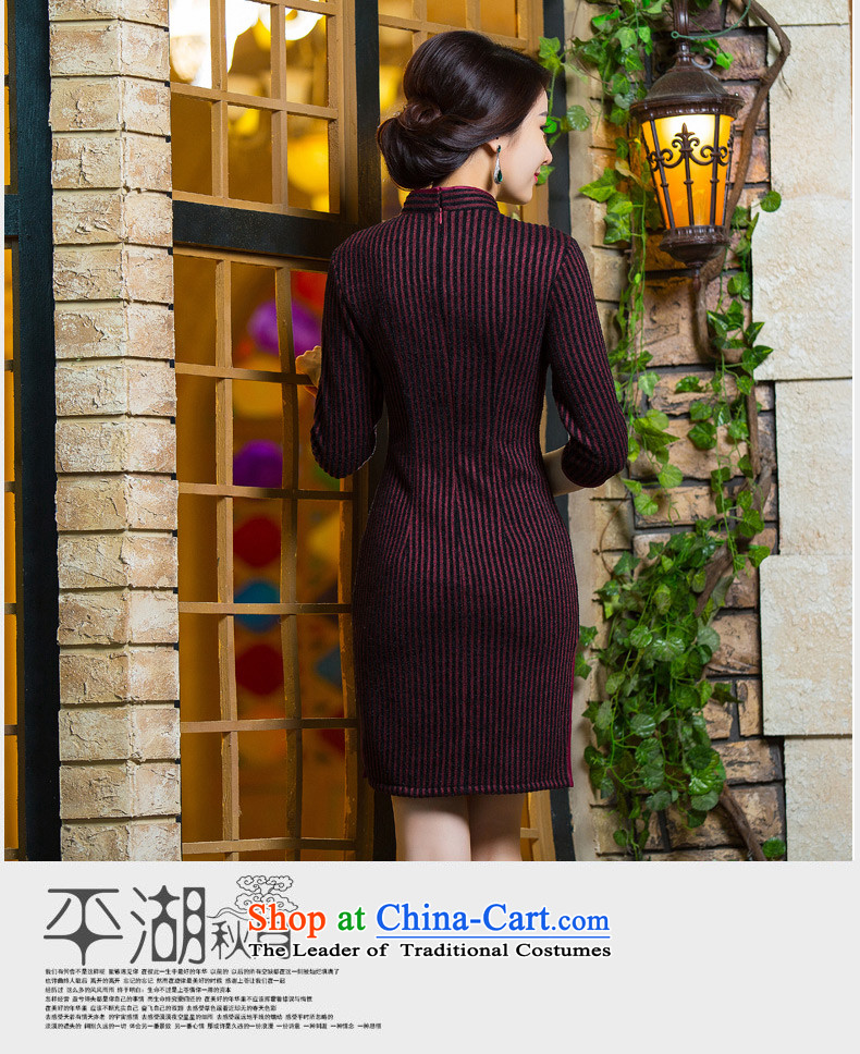 The ink from the cold 2015 retro 歆 knitting gross new autumn qipao?) 7 to load in the Cuff mother qipao cheongsam dress QD296 older improved green M picture, prices, brand platters! The elections are supplied in the national character of distribution, so action, buy now enjoy more preferential! As soon as possible.