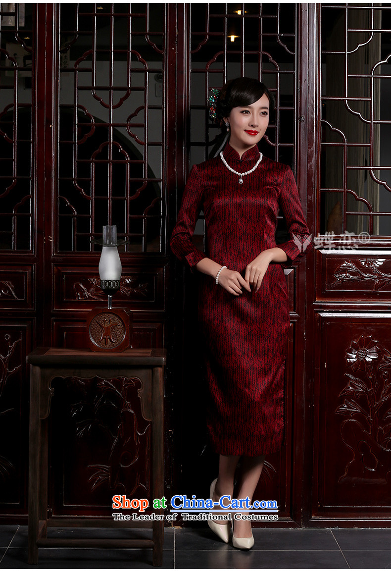 The Butterfly Lovers 2015 autumn and winter new retro long Sau San cheongsam dress stylish Silk Cheongsam daily improved chestnut horses XL Photo, prices, brand platters! The elections are supplied in the national character of distribution, so action, buy now enjoy more preferential! As soon as possible.