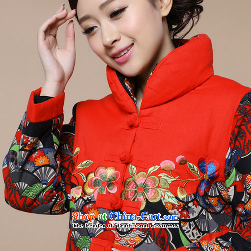 Talks of autumn and winter 2015 Mrs mother older women in national wind load Embroidery Stamp Grandma Tang Dynasty Large Ãþòâ Leisure Comfort Bonfrere looked as casual single kit optional safflower kit XXXL, talks-sook (liangshu) , , , shopping on the Int