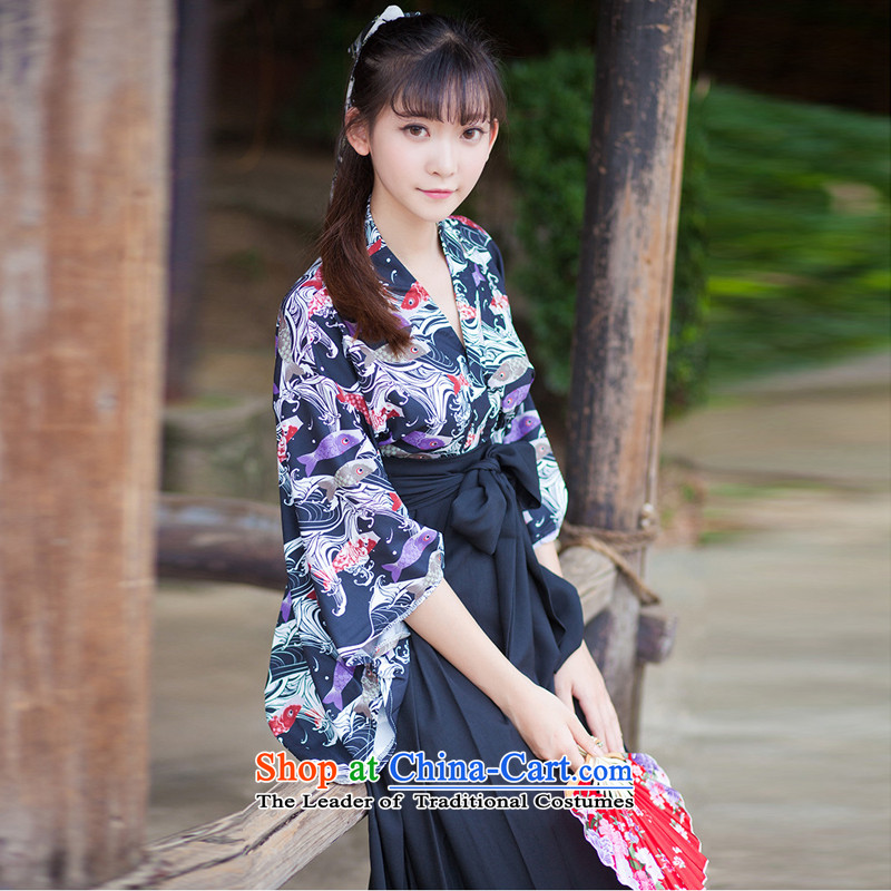 Energy Tifi Li kimono girls improved kimono Yu T-shirt + like Susy Nagle woven skirts stylish girl half and deep blue m long), energy tifi (mod) has been pressed, fil shopping on the Internet