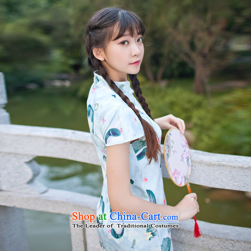 Energy Tifi Li qipao female adolescents kitten alike stamp qipao short skirt) Video Thin provision for doubtful debts of Sau San Li soft-mei card prey on the system , sweet short skirts picture color S energy tifi (mod) has been pressed, fil shopping on t