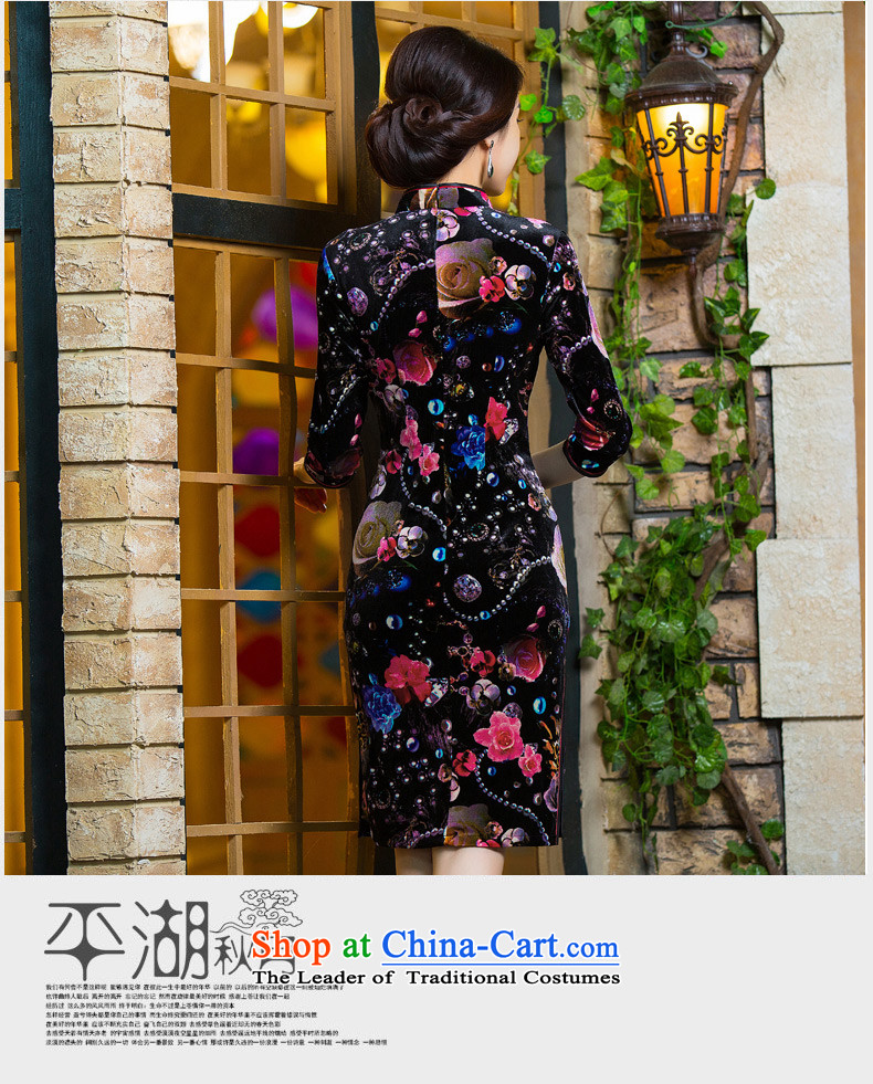 The Welcome Cayman 2015 retro 歆 cheongsam dress autumn load scouring pads in the mother older cheongsam dress new improved qipao 7 Cuff Color Picture M pictures QD297, prices, brand platters! The elections are supplied in the national character of distribution, so action, buy now enjoy more preferential! As soon as possible.