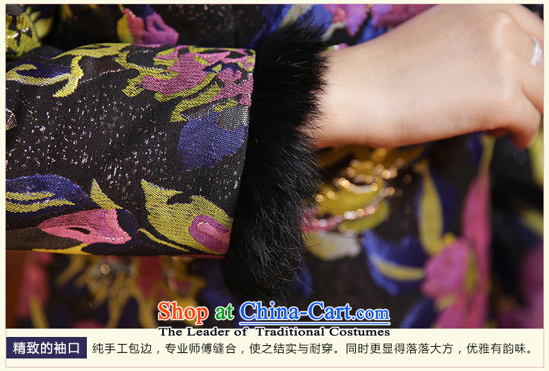 China Ethnic classic folder cotton qipao skirt new autumn 2015 daily Chinese antique dresses long-sleeved elegant winter clothing suit S picture, prices, brand platters! The elections are supplied in the national character of distribution, so action, buy now enjoy more preferential! As soon as possible.