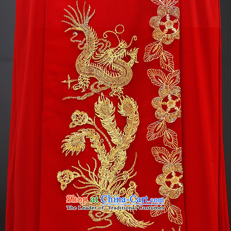 Hillo XILUOSHA) Lisa (bows services qipao long marriage of Chinese qipao gown longfeng use the bride-soo Wo Service 2015 new autumn and winter red XL, Hillo Lisa (XILUOSHA) , , , shopping on the Internet