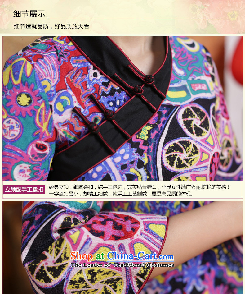 China Tang dynasty Classic ethnic Han-female qipao Chinese clothing long-sleeved T-shirt of the Republic of Korea 2015 autumn wind load China wind suit - 15 days pre-sale S pictures, prices, brand platters! The elections are supplied in the national character of distribution, so action, buy now enjoy more preferential! As soon as possible.