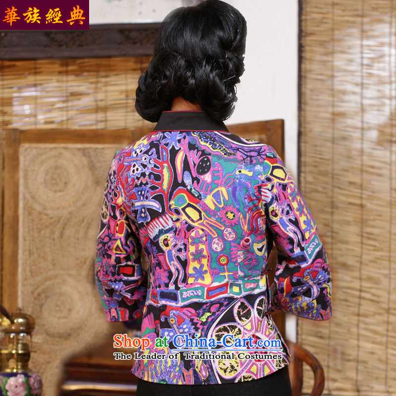 China Tang dynasty Classic ethnic Han-female qipao Chinese clothing long-sleeved T-shirt of the Republic of Korea 2015 autumn wind load China wind suit - 15 days pre-sale S, China Ethnic Classic (HUAZUJINGDIAN) , , , shopping on the Internet