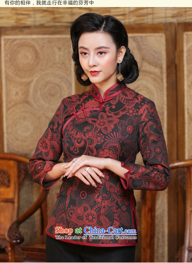 China-Tang dynasty Classic Chinese republic of korea wind jacket qipao Han-Ms. ancient China wind long-sleeved blouses and fall inside - pre-sale suit 15 days XXL picture, prices, brand platters! The elections are supplied in the national character of distribution, so action, buy now enjoy more preferential! As soon as possible.
