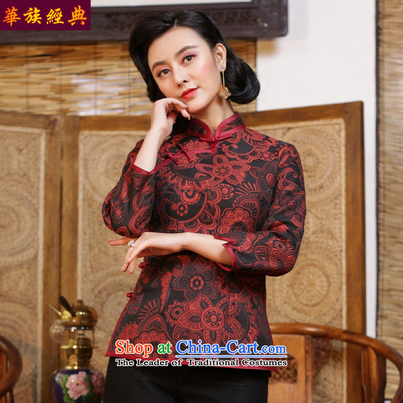 China-Tang dynasty Classic Chinese republic of korea wind jacket qipao Han-Ms. ancient China wind long-sleeved blouses and fall inside - pre-sale suit XXL, 15 days China Ethnic Classic (HUAZUJINGDIAN) , , , shopping on the Internet