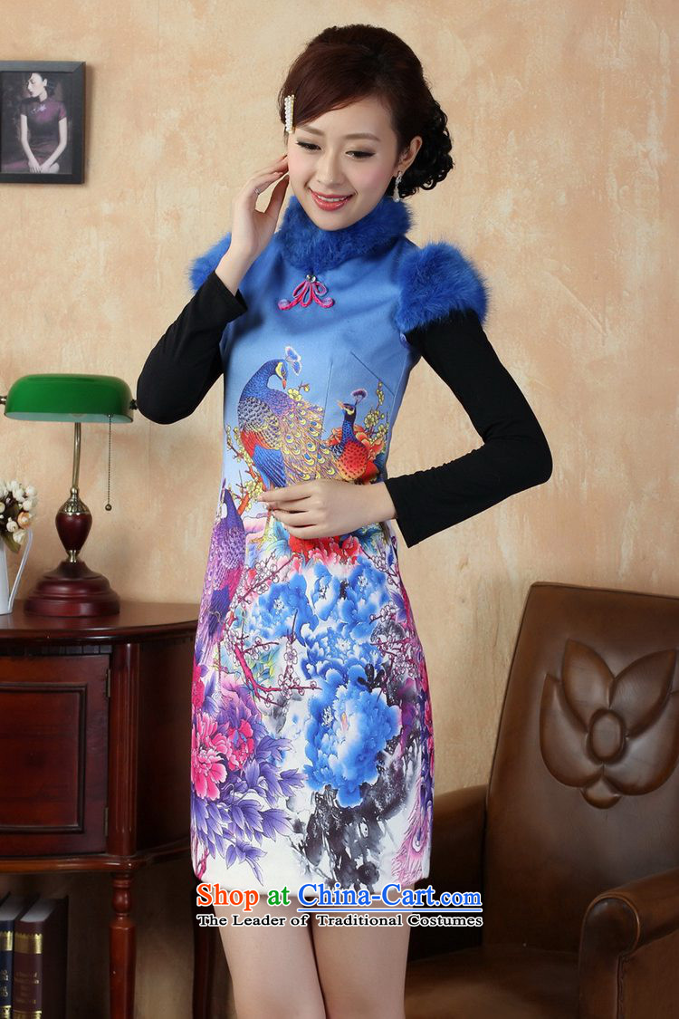 In accordance with the fuser retro ethnic Chinese improved women's Mock-neck animals stamp, Sau San Tong loaded short winter qipao ancient /Y0022# Figure 2XL Photo, prices, brand platters! The elections are supplied in the national character of distribution, so action, buy now enjoy more preferential! As soon as possible.