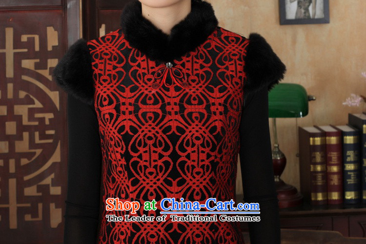 In accordance with the fuser retro ethnic Chinese improved women's Mock-neck stitching short, Sau San Tong replacing old winter qipao /Y0024# Figure 2XL Photo, prices, brand platters! The elections are supplied in the national character of distribution, so action, buy now enjoy more preferential! As soon as possible.