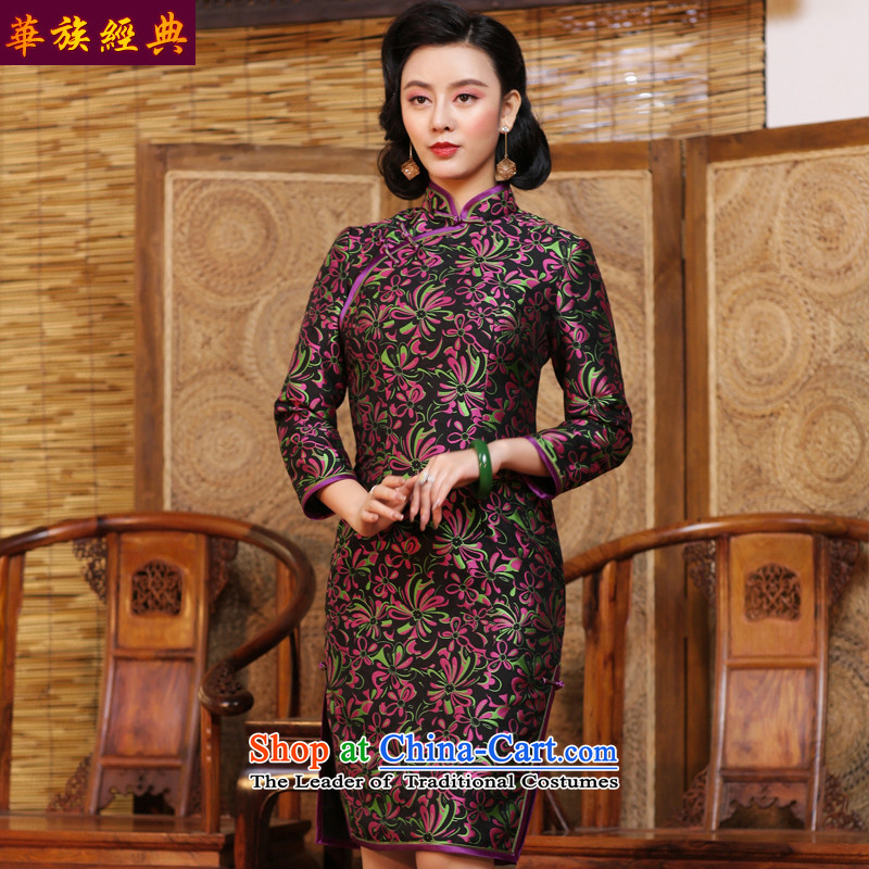 Chinese classic modern day-to-improved Ms. qipao package and dresses 2015 new autumn and winter in long-sleeved custom suit - pre-sale 15 days , M, China Ethnic Classic (HUAZUJINGDIAN) , , , shopping on the Internet