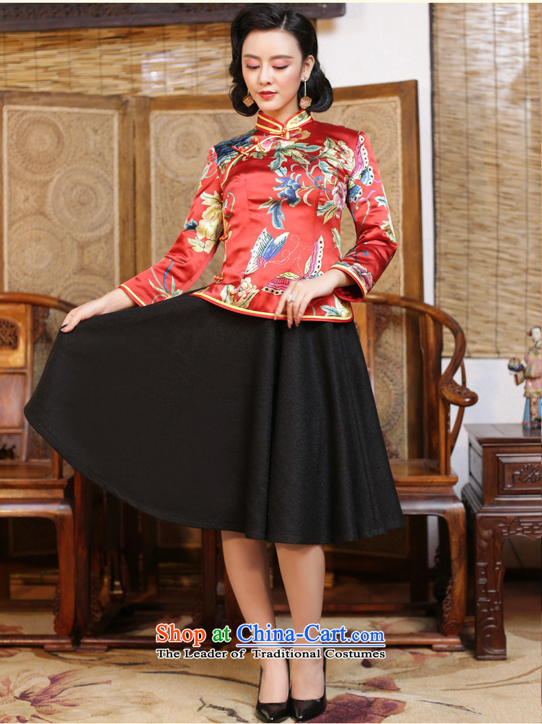 China Ethnic classic silk herbs extract folder cotton shirt qipao Tang Women's clothes autumn and winter jackets robe Chinese improved Purple - 15 days pre-sale S pictures, prices, brand platters! The elections are supplied in the national character of distribution, so action, buy now enjoy more preferential! As soon as possible.