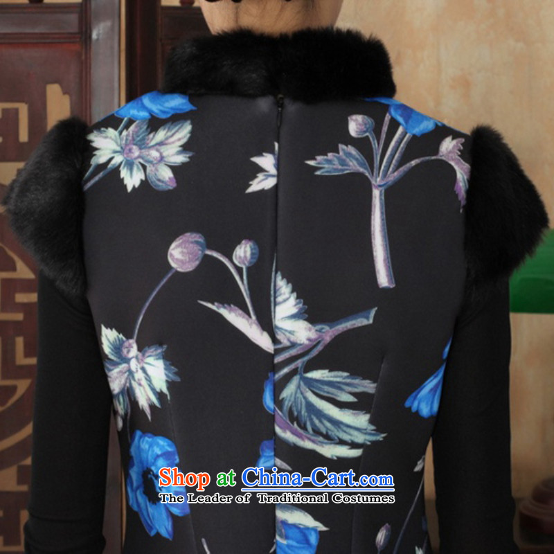 In accordance with the new fuser winter retro ethnic Chinese women s suits improved poster short of Sau San Tong replacing old /Y0029# qipao figure , L, in accordance with the fuser has been pressed shopping on the Internet