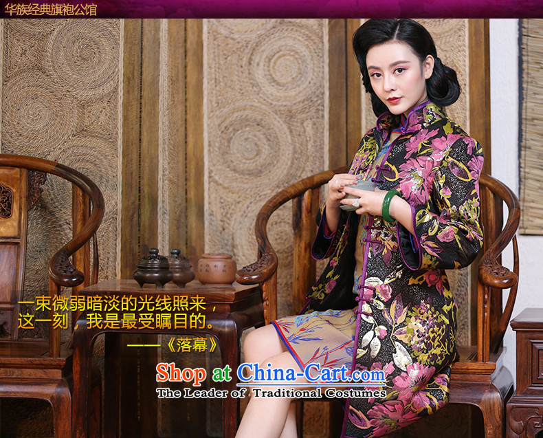 China ETHNIC CHINESE CHEONGSAM jacket improvement classic Tang Dynasty National Autumn and winter blouses Han-Republic of Korea women's large wind suit - 15 days pre-sale prices, pictures, L brand platters! The elections are supplied in the national character of distribution, so action, buy now enjoy more preferential! As soon as possible.