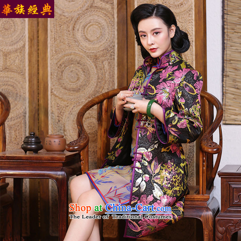 China ETHNIC CHINESE CHEONGSAM jacket improvement classic Tang Dynasty National Autumn and winter blouses Han-Republic of Korea women's large wind suit - pre-sale 15 days , L, ethnic Chinese Classic (HUAZUJINGDIAN) , , , shopping on the Internet