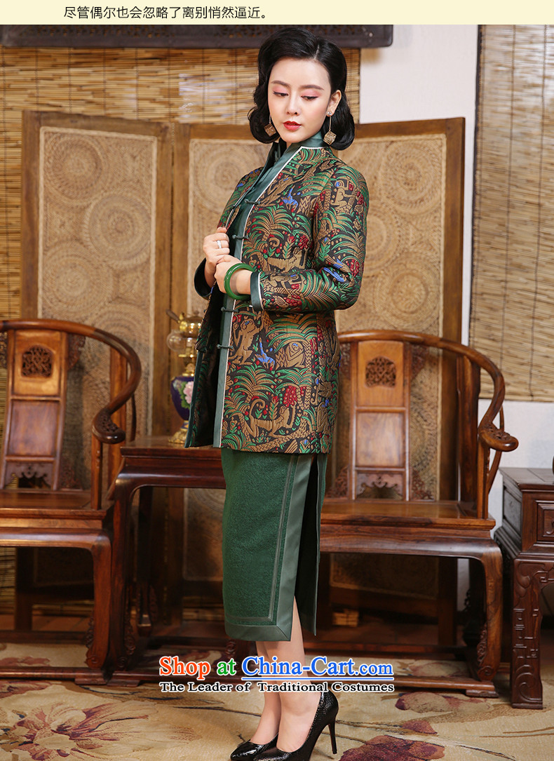 China Ethnic classic Chinese Tang dynasty improved women's 2015 Autumn boxed long-sleeved shirt cheongsam jacket in China wind long suit - 15 days pre-sale XXL pictures, prices, brand platters! The elections are supplied in the national character of distribution, so action, buy now enjoy more preferential! As soon as possible.