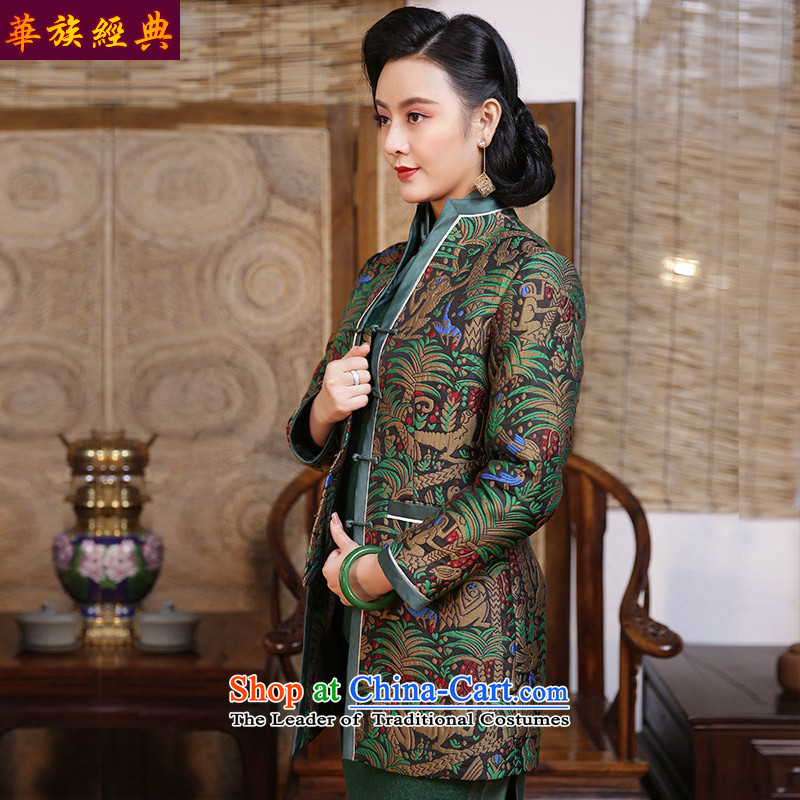 China Ethnic classic Chinese Tang dynasty improved women's 2015 Autumn boxed long-sleeved shirt cheongsam jacket in China wind long suit - 15 days pre-sale XXL, Wah-Classic (HUAZUJINGDIAN) , , , shopping on the Internet