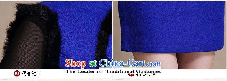 The 2015 autumn cream 歆 Hiu winter clothing Gross Gross new qipao? for thick cheongsam dress Stylish retro cheongsam dress improved female Y3198 BLUE XL Photo, prices, brand platters! The elections are supplied in the national character of distribution, so action, buy now enjoy more preferential! As soon as possible.