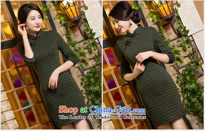 The Find grid 2015 歆 Fall/Winter Collections qipao improved gross? In long knitting of qipao skirt New Sau San Ms. retro cheongsam dress QD298 dark red L picture, prices, brand platters! The elections are supplied in the national character of distribution, so action, buy now enjoy more preferential! As soon as possible.