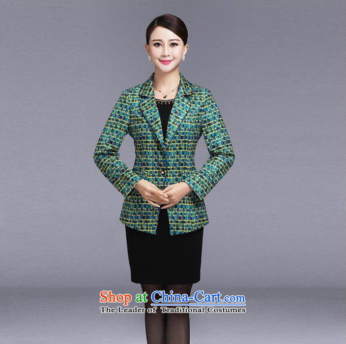 Memnarch 琊 Connie Shop 2015 winter clothing in the new mother with older graceful and elegant long-sleeved two kits dresses XXXL Blue Photo, prices, brand platters! The elections are supplied in the national character of distribution, so action, buy now enjoy more preferential! As soon as possible.