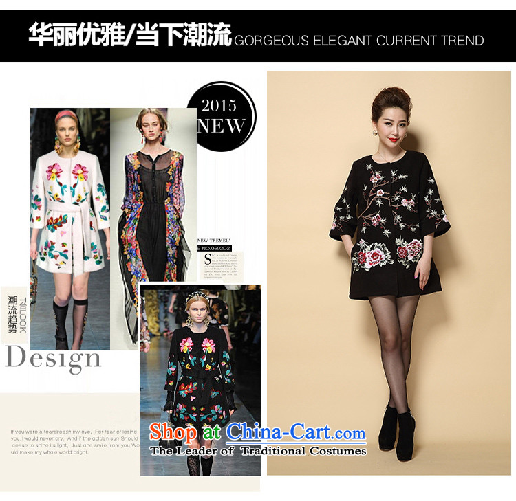 Memnarch 琊 Connie Shop 2015 winter new large middle-aged mother load over the medium to longer term embroidery embroidery gross black jacket 4XL pictures?, prices, brand platters! The elections are supplied in the national character of distribution, so action, buy now enjoy more preferential! As soon as possible.