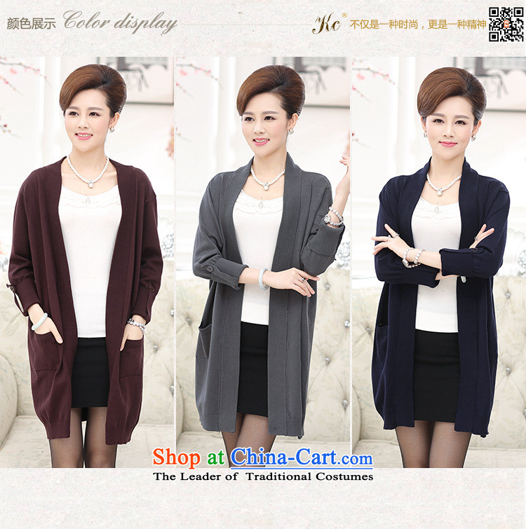 September Girl Store* new older women knitted shirts Korea Fall edition in mom long knitting cardigan large long-sleeved sweater chestnut horses are code picture, prices, brand platters! The elections are supplied in the national character of distribution, so action, buy now enjoy more preferential! As soon as possible.