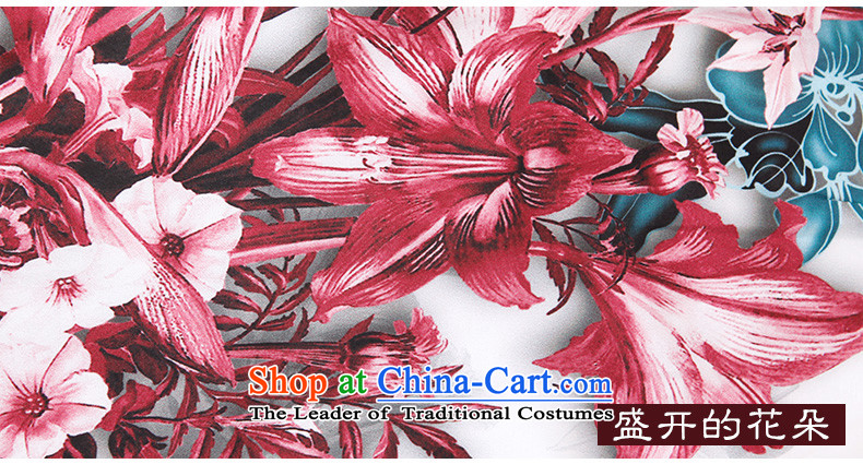 The Butterfly Lovers the summer and autumn of 2015 the new improved fashion, cuff cheongsam dress long Silk Cheongsam 