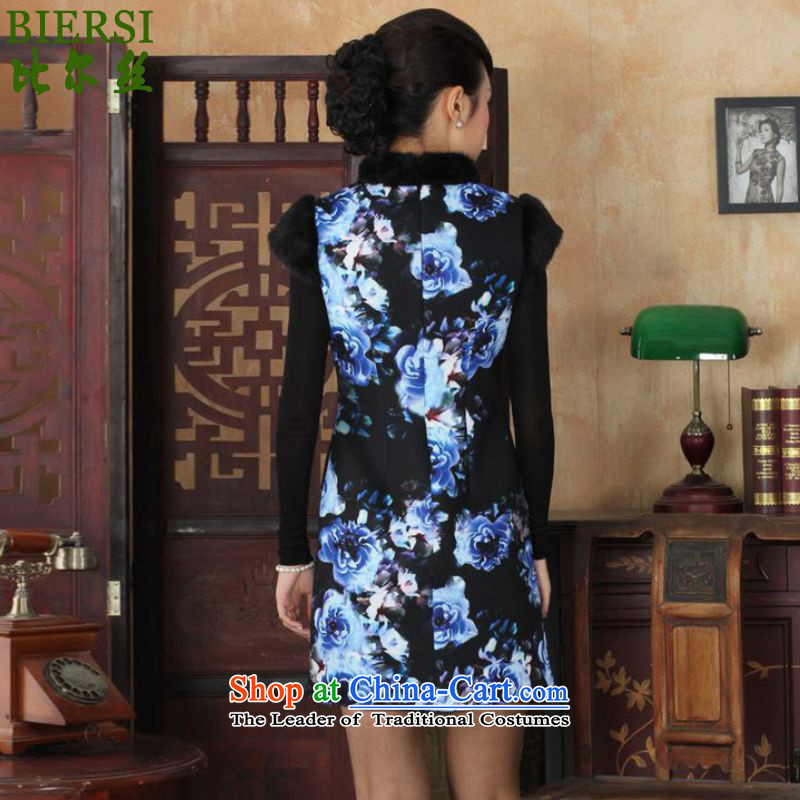 The Bill was a trendy new for women retro ethnic Chinese improved short, Sau San Tong replacing old winter qipao /Y0028# figure , L, Carl Bildt silk , , , shopping on the Internet