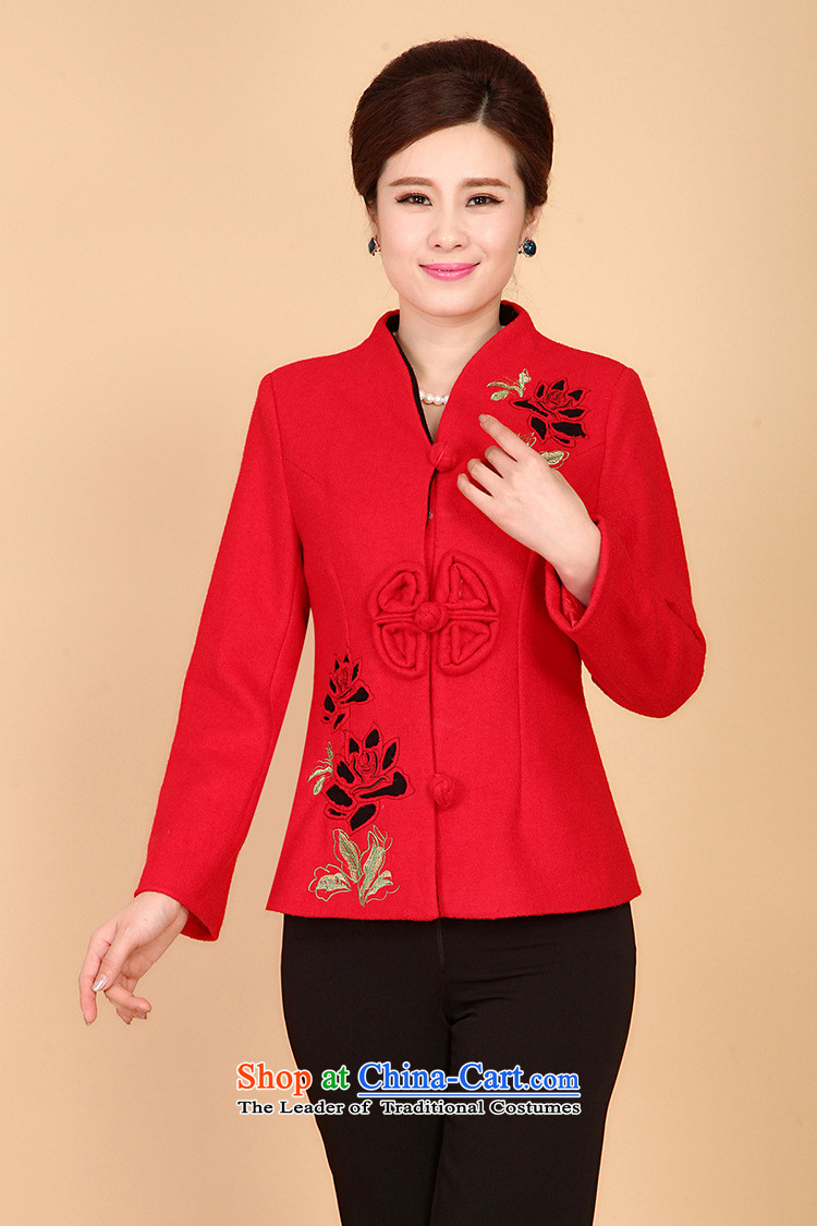 The new middle-aged women of autumn and winter clothes Tang Dynasty Chinese mother load long-sleeved jacket, retro hair? The Red 3XL pictures?, prices, brand platters! The elections are supplied in the national character of distribution, so action, buy now enjoy more preferential! As soon as possible.
