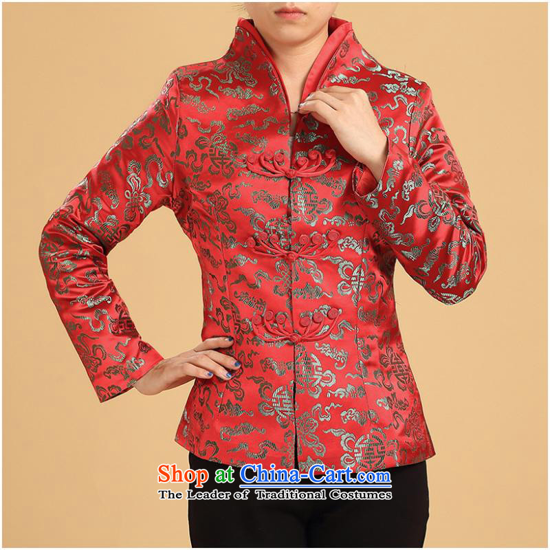 Ms. autumn and winter clothes Chinese mother load procedure has improved ethnic UNIDO services in elderly retro red stripes 3XL, black American days in accordance with the property (meitianyihuan) , , , shopping on the Internet
