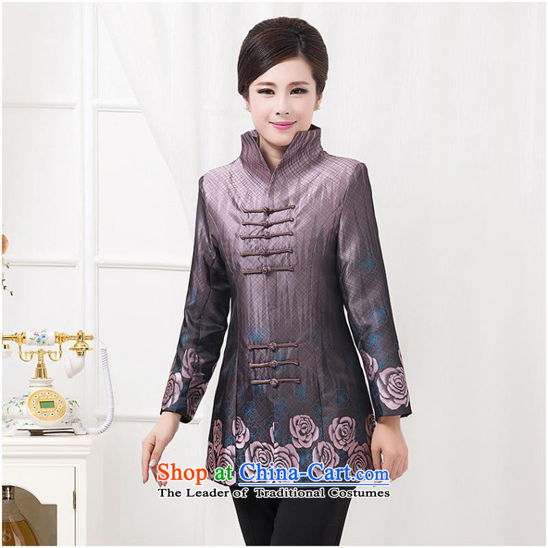 Ms. windbreaker autumn and winter new moms long-sleeved shirt with the elderly in the Chinese Long Neck Jacket of Red 1- day in accordance with the US 5XL, Yi Hwan (meitianyihuan) , , , shopping on the Internet